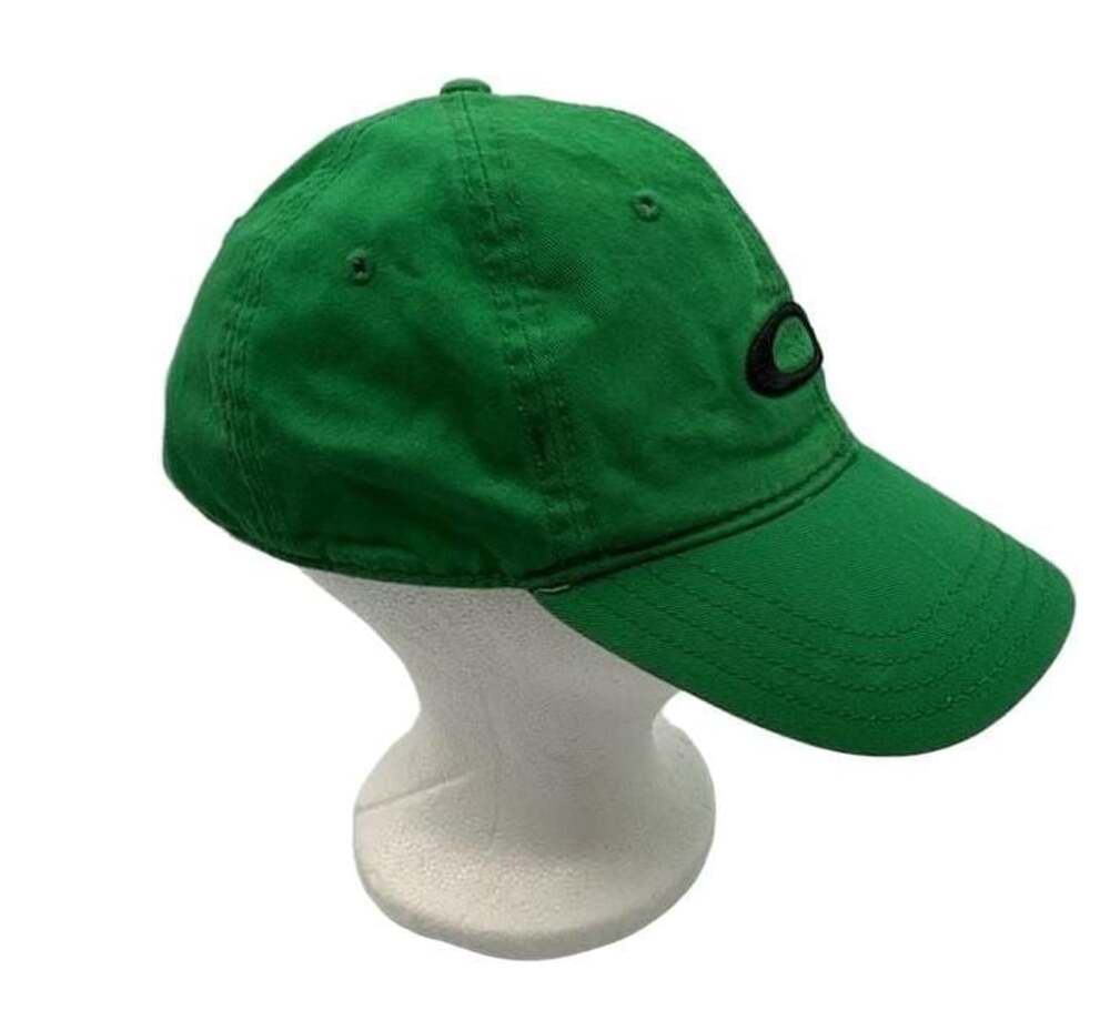 Oakley Ellipse Logo Distressed Baseball Cap Green